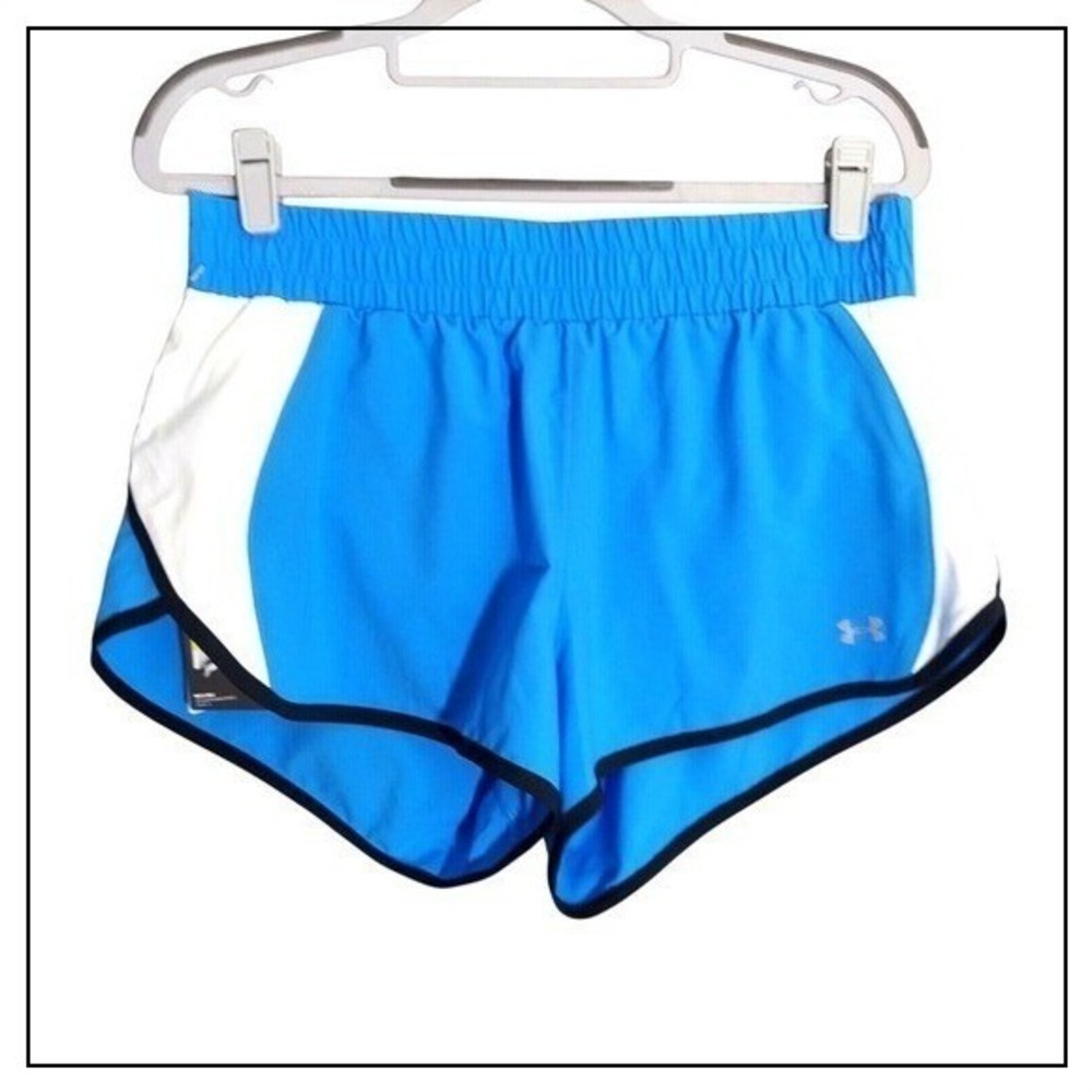 Under Armour Running Shorts Women M HeatGear Quick Dry Lined Athletic Activewear